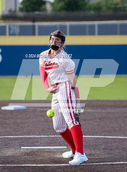 Thumbnail 2 in Melissa vs Wakeland (UIL 5A Softball Regional Semi-Final) photogallery.
