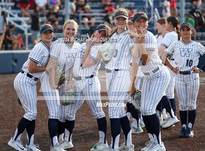 Thumbnail 1 in Melissa vs Wakeland (UIL 5A Softball Regional Semi-Final) photogallery.