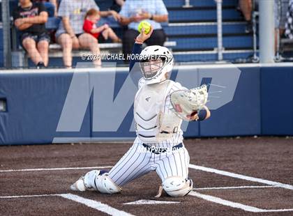 Thumbnail 2 in Melissa vs Wakeland (UIL 5A Softball Regional Semi-Final) photogallery.