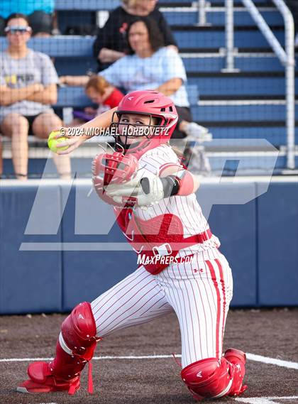 Thumbnail 1 in Melissa vs Wakeland (UIL 5A Softball Regional Semi-Final) photogallery.