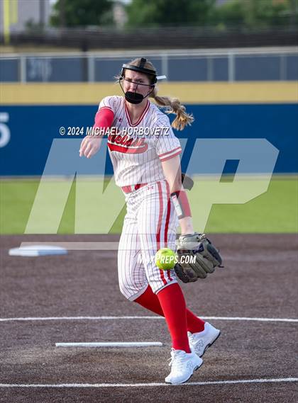 Thumbnail 3 in Melissa vs Wakeland (UIL 5A Softball Regional Semi-Final) photogallery.