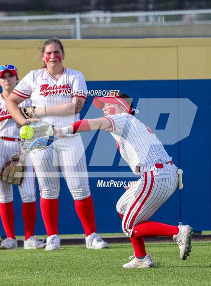 Thumbnail 1 in Melissa vs Wakeland (UIL 5A Softball Regional Semi-Final) photogallery.