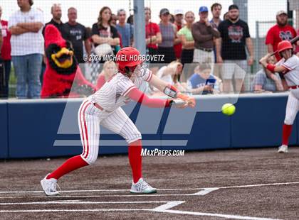 Thumbnail 2 in Melissa vs Wakeland (UIL 5A Softball Regional Semi-Final) photogallery.