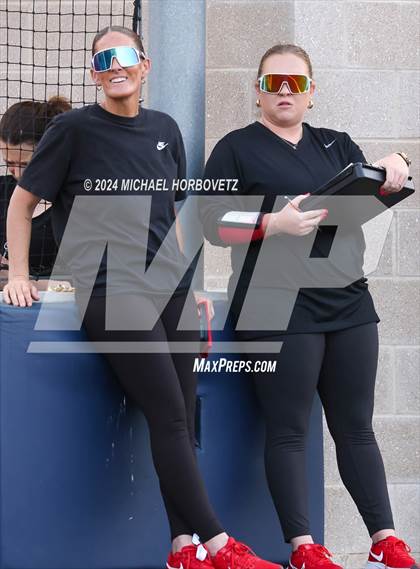 Thumbnail 3 in Melissa vs Wakeland (UIL 5A Softball Regional Semi-Final) photogallery.
