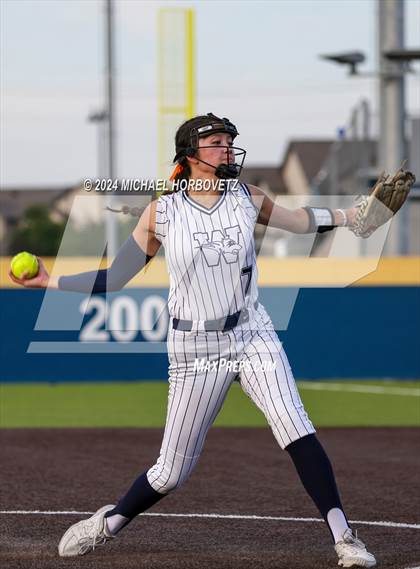 Thumbnail 2 in Melissa vs Wakeland (UIL 5A Softball Regional Semi-Final) photogallery.