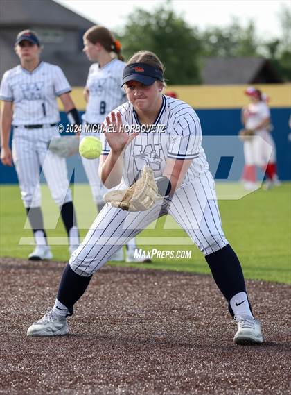 Thumbnail 3 in Melissa vs Wakeland (UIL 5A Softball Regional Semi-Final) photogallery.