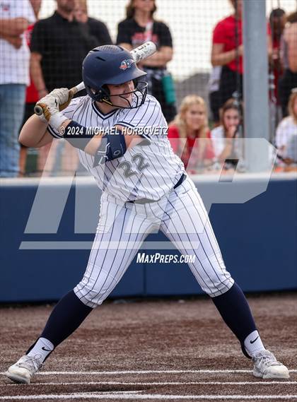 Thumbnail 1 in Melissa vs Wakeland (UIL 5A Softball Regional Semi-Final) photogallery.