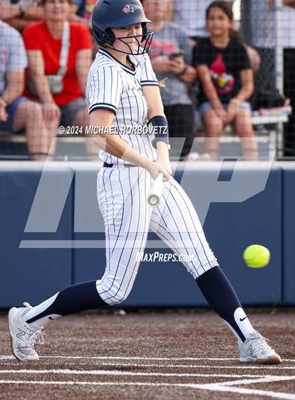 Thumbnail 2 in Melissa vs Wakeland (UIL 5A Softball Regional Semi-Final) photogallery.