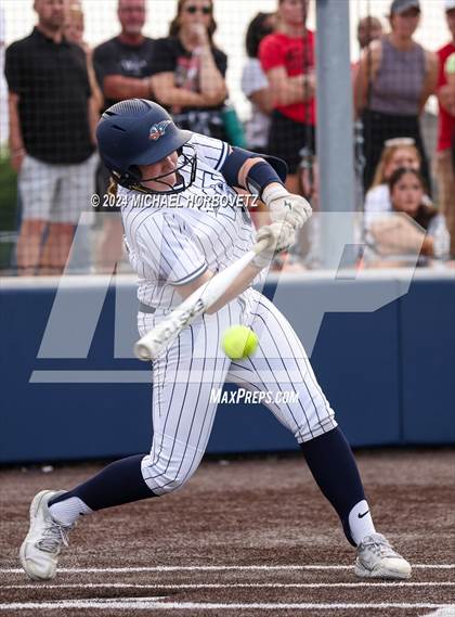 Thumbnail 2 in Melissa vs Wakeland (UIL 5A Softball Regional Semi-Final) photogallery.