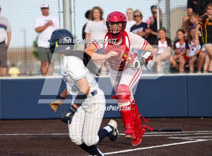Thumbnail 2 in Melissa vs Wakeland (UIL 5A Softball Regional Semi-Final) photogallery.