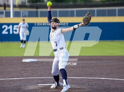 Thumbnail 3 in Melissa vs Wakeland (UIL 5A Softball Regional Semi-Final) photogallery.