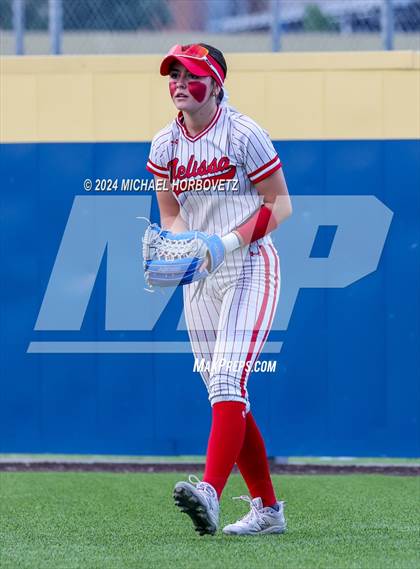Thumbnail 3 in Melissa vs Wakeland (UIL 5A Softball Regional Semi-Final) photogallery.
