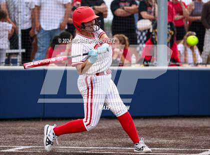 Thumbnail 1 in Melissa vs Wakeland (UIL 5A Softball Regional Semi-Final) photogallery.
