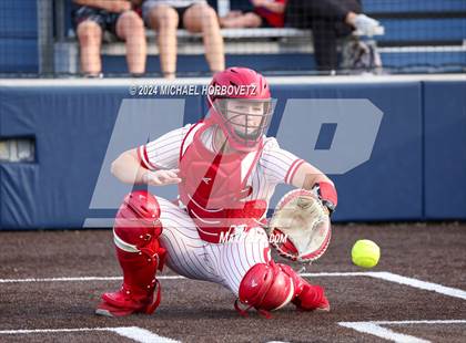 Thumbnail 3 in Melissa vs Wakeland (UIL 5A Softball Regional Semi-Final) photogallery.