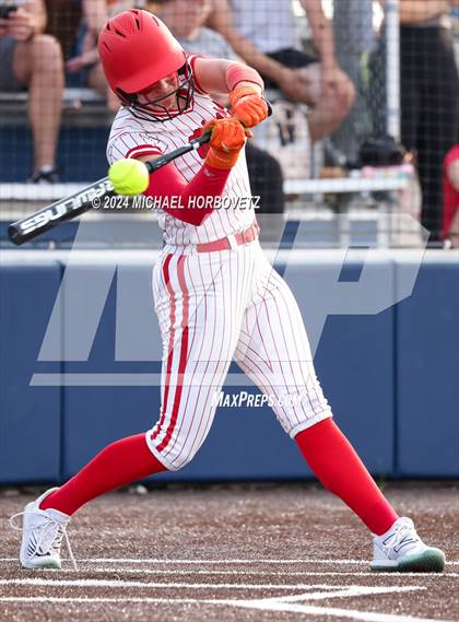 Thumbnail 2 in Melissa vs Wakeland (UIL 5A Softball Regional Semi-Final) photogallery.