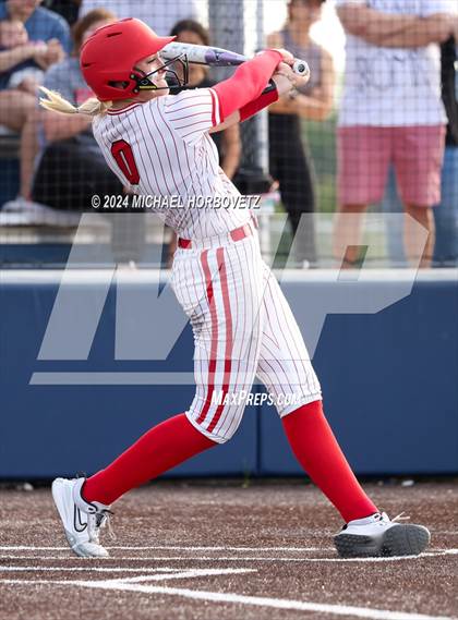 Thumbnail 1 in Melissa vs Wakeland (UIL 5A Softball Regional Semi-Final) photogallery.