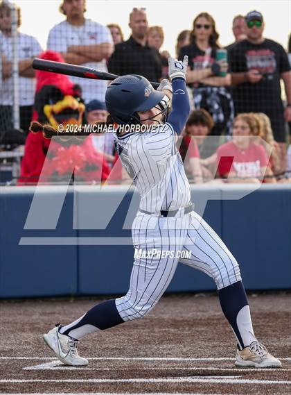 Thumbnail 3 in Melissa vs Wakeland (UIL 5A Softball Regional Semi-Final) photogallery.