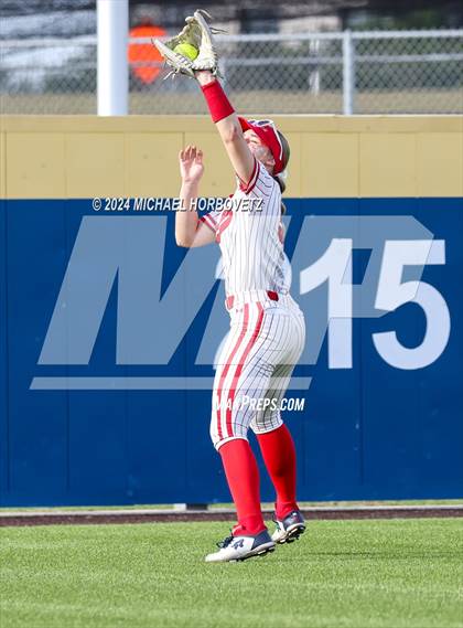 Thumbnail 2 in Melissa vs Wakeland (UIL 5A Softball Regional Semi-Final) photogallery.