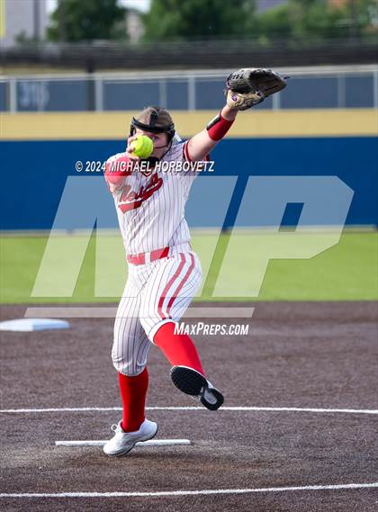 Thumbnail 2 in Melissa vs Wakeland (UIL 5A Softball Regional Semi-Final) photogallery.
