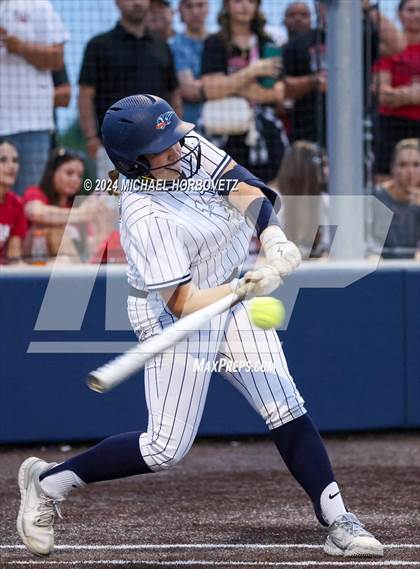 Thumbnail 2 in Melissa vs Wakeland (UIL 5A Softball Regional Semi-Final) photogallery.