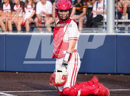Thumbnail 3 in Melissa vs Wakeland (UIL 5A Softball Regional Semi-Final) photogallery.