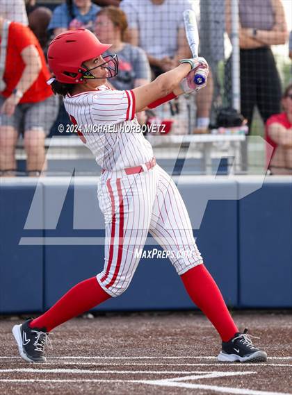 Thumbnail 1 in Melissa vs Wakeland (UIL 5A Softball Regional Semi-Final) photogallery.