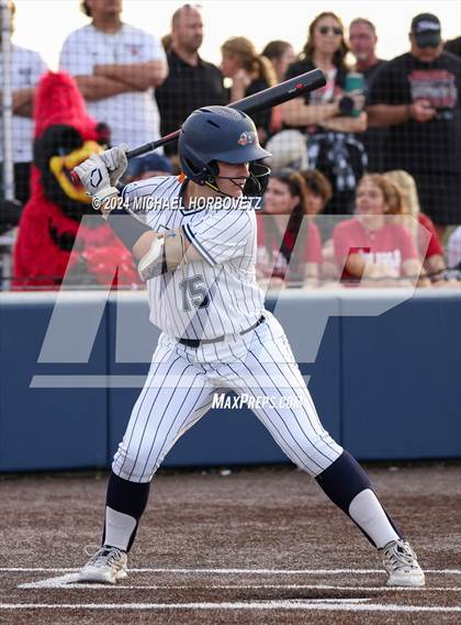 Thumbnail 1 in Melissa vs Wakeland (UIL 5A Softball Regional Semi-Final) photogallery.