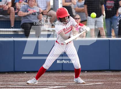 Thumbnail 3 in Melissa vs Wakeland (UIL 5A Softball Regional Semi-Final) photogallery.
