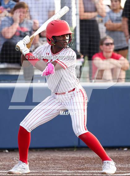 Thumbnail 2 in Melissa vs Wakeland (UIL 5A Softball Regional Semi-Final) photogallery.