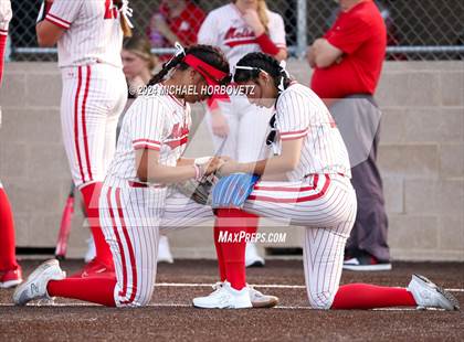 Thumbnail 1 in Melissa vs Wakeland (UIL 5A Softball Regional Semi-Final) photogallery.