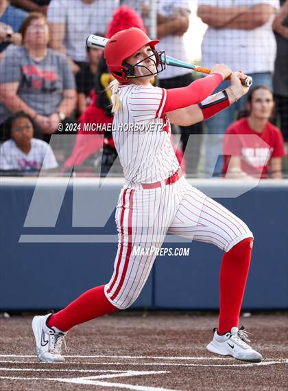 Thumbnail 1 in Melissa vs Wakeland (UIL 5A Softball Regional Semi-Final) photogallery.