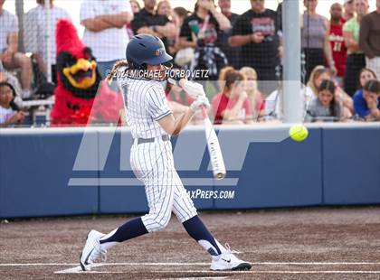 Thumbnail 3 in Melissa vs Wakeland (UIL 5A Softball Regional Semi-Final) photogallery.