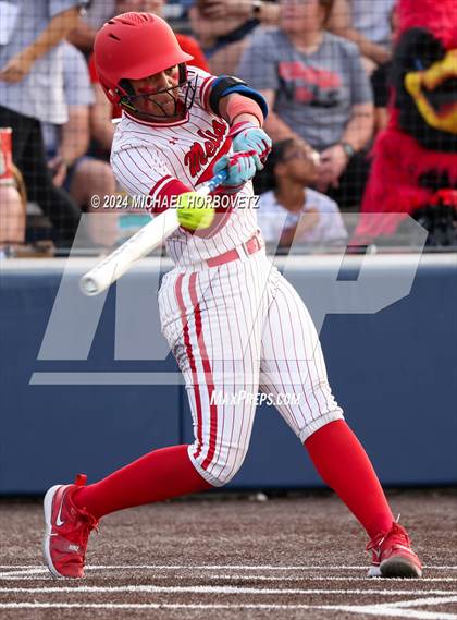 Thumbnail 2 in Melissa vs Wakeland (UIL 5A Softball Regional Semi-Final) photogallery.