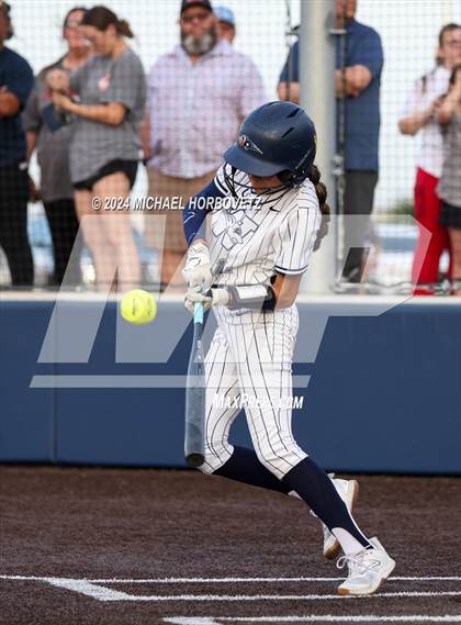 Thumbnail 3 in Melissa vs Wakeland (UIL 5A Softball Regional Semi-Final) photogallery.