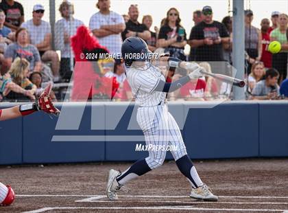 Thumbnail 1 in Melissa vs Wakeland (UIL 5A Softball Regional Semi-Final) photogallery.