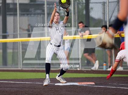 Thumbnail 2 in Melissa vs Wakeland (UIL 5A Softball Regional Semi-Final) photogallery.
