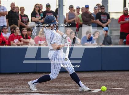 Thumbnail 2 in Melissa vs Wakeland (UIL 5A Softball Regional Semi-Final) photogallery.