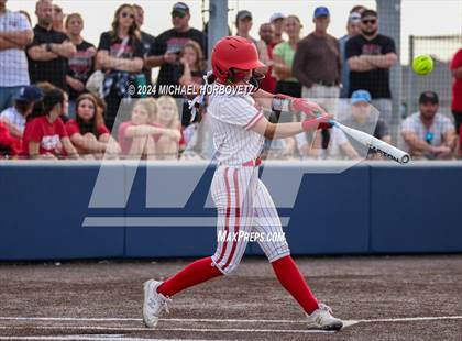 Thumbnail 3 in Melissa vs Wakeland (UIL 5A Softball Regional Semi-Final) photogallery.