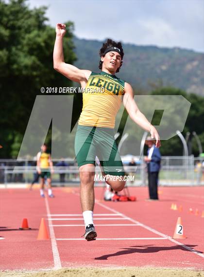 Thumbnail 2 in CIF CCS Trials (Boys Long Jump) photogallery.