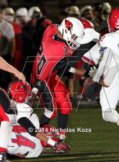 Thumbnail 3 in Antelope Valley vs. Bishop Diego (CIF SS Playoff) photogallery.