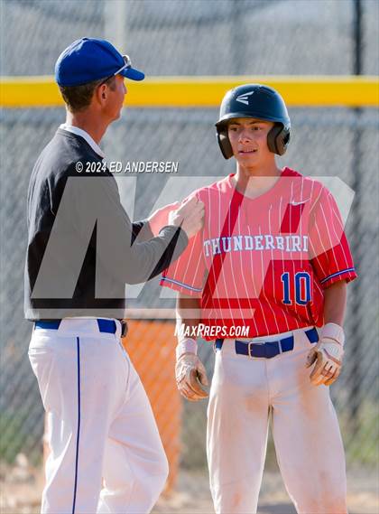 Thumbnail 1 in Indian Springs vs. Pahranagat Valley (NIAA 1A State Playoffs) photogallery.
