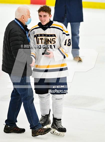 Thumbnail 3 in Aquinas Institute vs Webster Thomas (NYSPHSAA Section 5 Class B Final) photogallery.