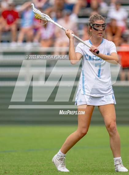 Thumbnail 3 in Charlotte Catholic vs. Cardinal Gibbons (NCHSAA 1A/2A/3A/4A - Final)(1 of 2 - the Game) photogallery.