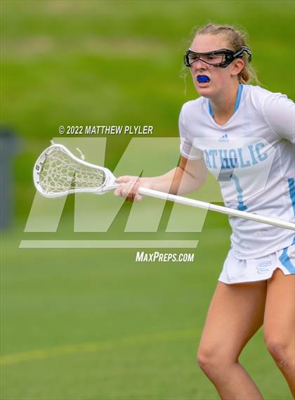 Thumbnail 2 in Charlotte Catholic vs. Cardinal Gibbons (NCHSAA 1A/2A/3A/4A - Final)(1 of 2 - the Game) photogallery.