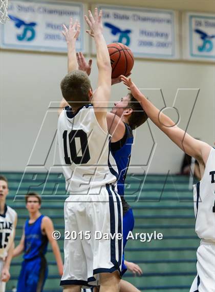 Thumbnail 1 in Stansbury vs. Syracuse (Eagle Holiday Shootout) photogallery.