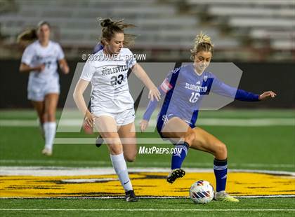 Thumbnail 2 in Bloomington South vs. Noblesville (IHSAA 4A State Final-editorial only) photogallery.