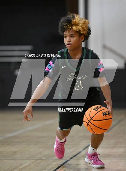Thumbnail 1 in Leroy Greene Academy vs. Futures (Sac Adventist Holiday Invitational) photogallery.