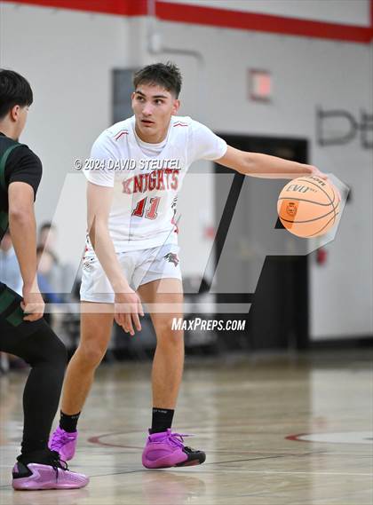 Thumbnail 3 in Leroy Greene Academy vs. Futures (Sac Adventist Holiday Invitational) photogallery.