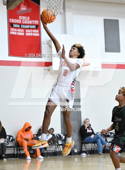 Thumbnail 3 in Leroy Greene Academy vs. Futures (Sac Adventist Holiday Invitational) photogallery.