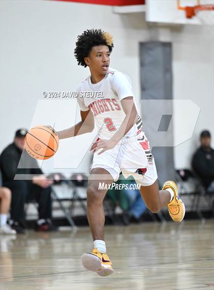 Thumbnail 2 in Leroy Greene Academy vs. Futures (Sac Adventist Holiday Invitational) photogallery.